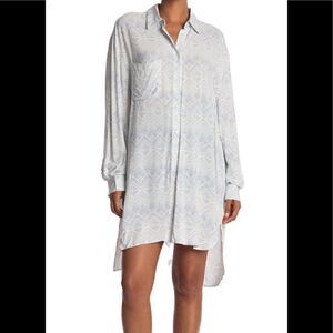 Dress forum oasis button down shirt dress size M, NWT